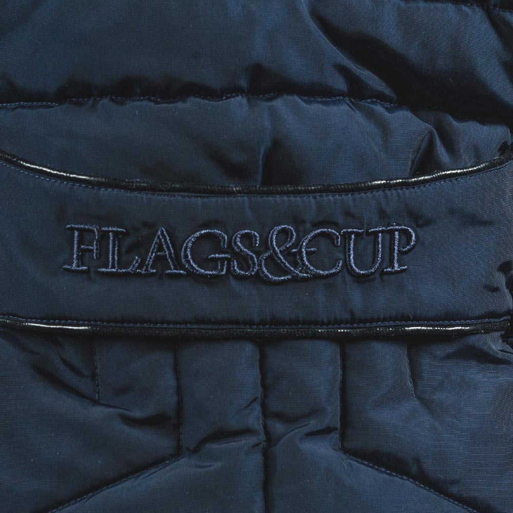 Parka avec capuche à fourrure synthétique Flags&Cup Pakaa marine