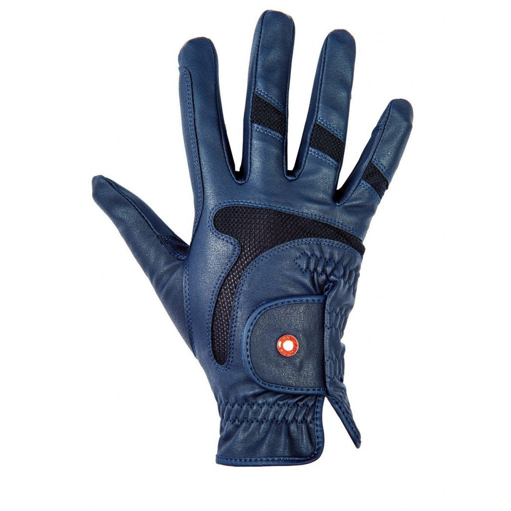 Gants d'équitation en taille adulte HKM Air Mesh marine