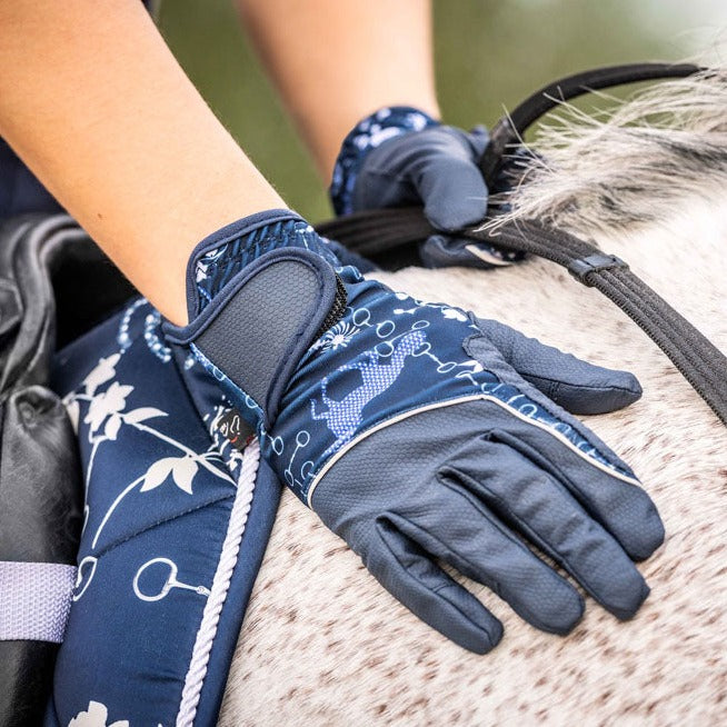 Gants d'équitation pour femmes du XS au XL HKM Bloomsbury