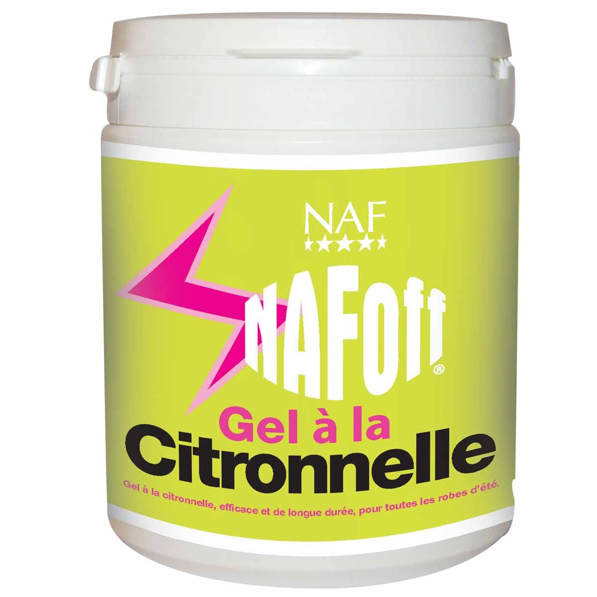 Gel anti-mouches pour poneys et chevaux Naf Citronella