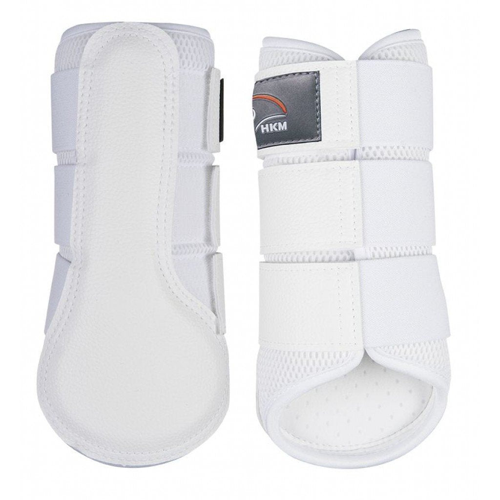 Guêtres de dressage pour poneys et chevaux HKM Breath blanc