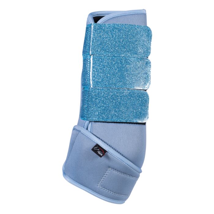 Guêtres de travail en softoprène pour poneys et chevaux HKM Berry bleu