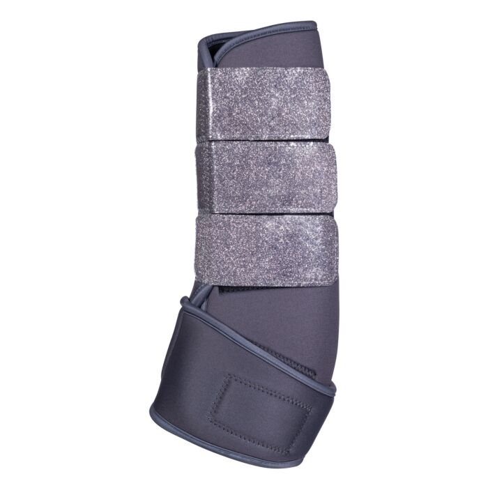 Guêtres de travail en softoprène pour poneys et chevaux HKM Berry gris