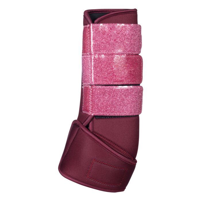 Guêtres de travail en softoprène pour poneys et chevaux HKM Berry rouge cerise