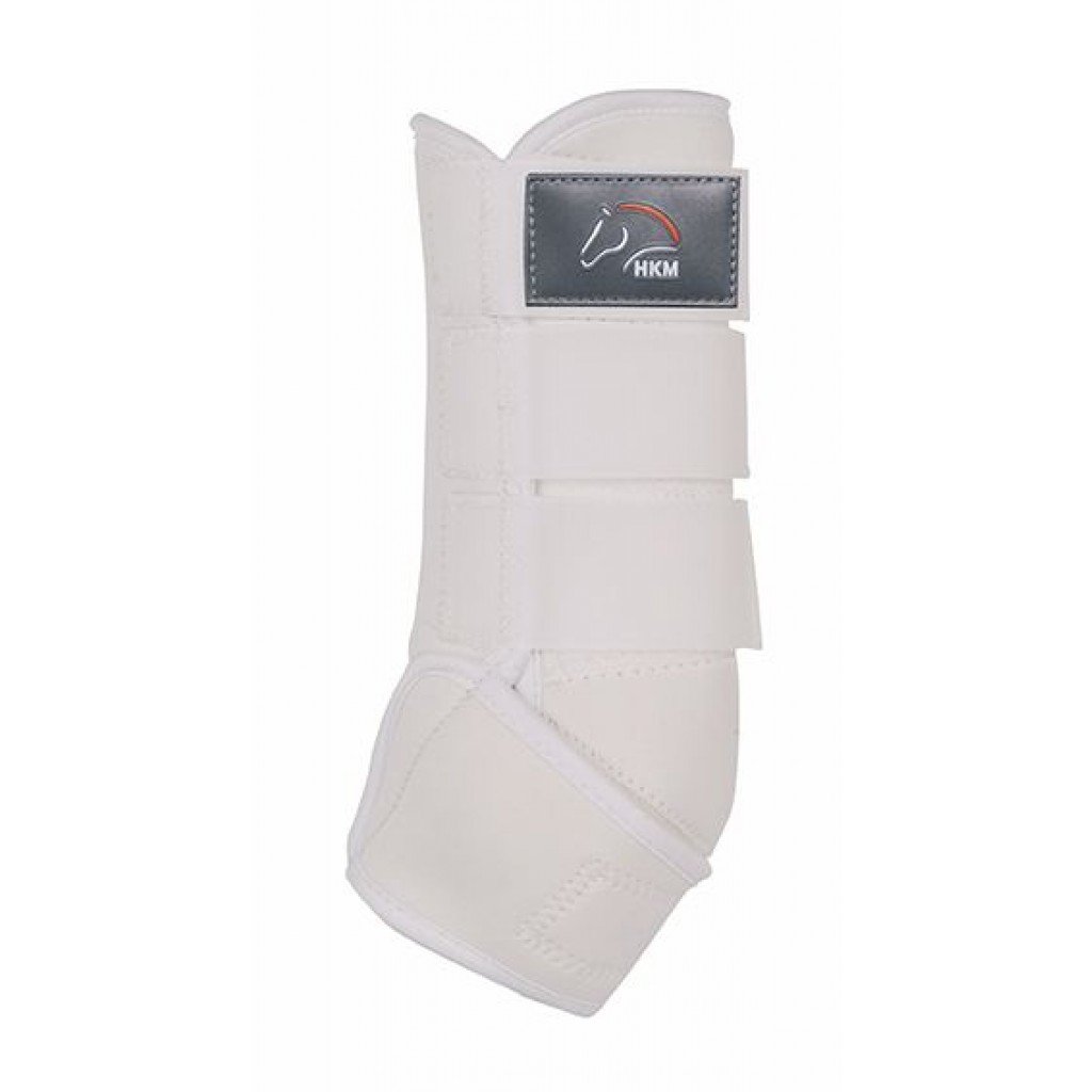 Guêtres de dressage pour poneys et chevaux HKM Colors blanche