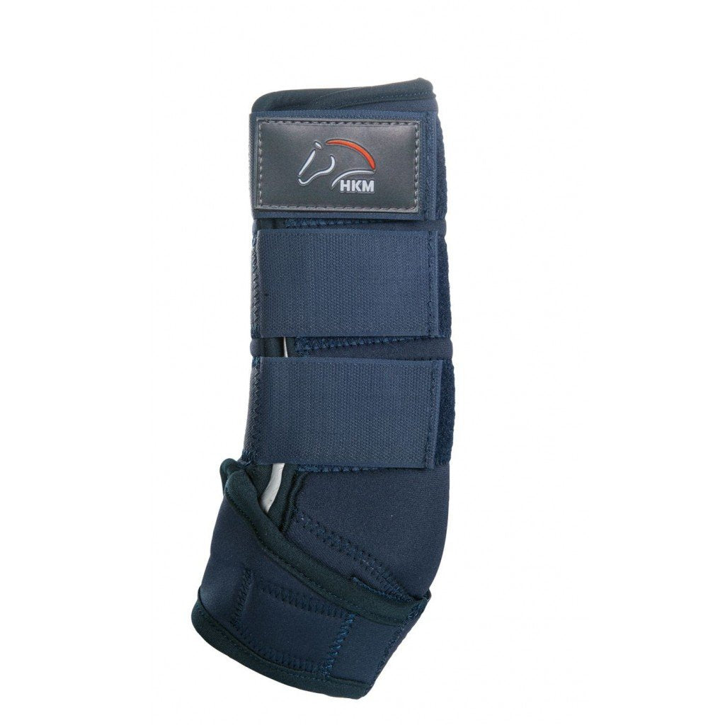 Guêtres de dressage pour poneys et chevaux HKM Colors marine