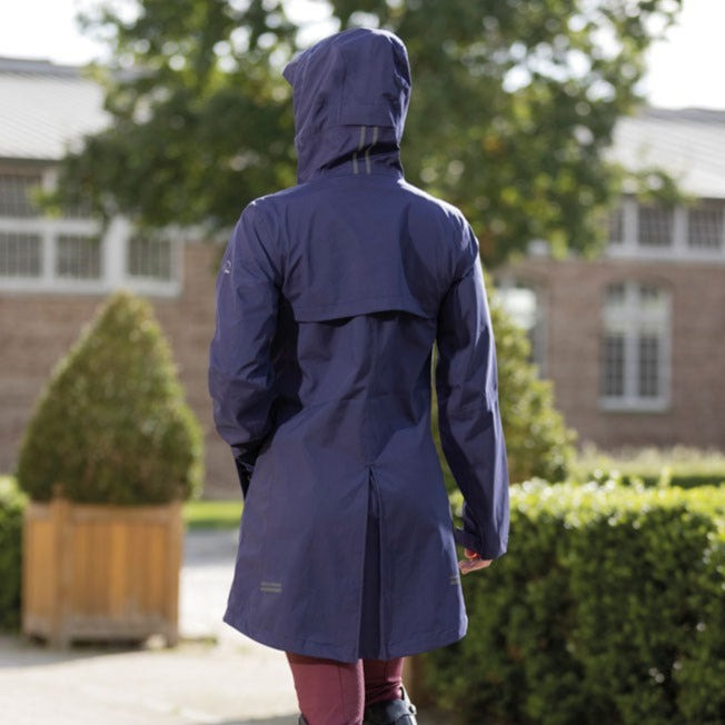 Imperméable long pour cavalière du XS au XXL HKM Chic marine