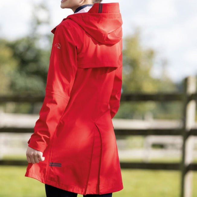 Imperméable long pour cavalière du XS au XXL HKM Chic rouge