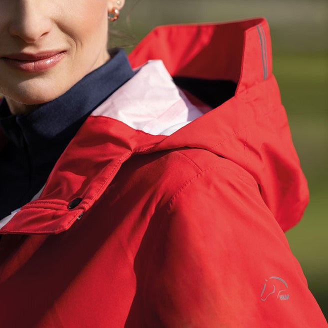 Imperméable long pour cavalière du XS au XXL HKM Chic rouge