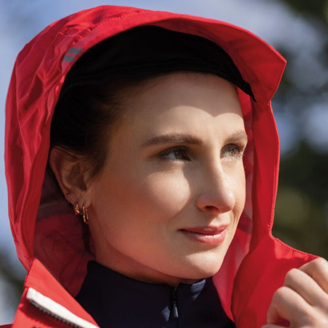 Imperméable long pour cavalière du XS au XXL HKM Chic rouge
