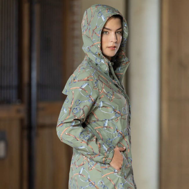 Veste imperméable et coupe-vent pour femmes du XS au XL HKM Allure sauge