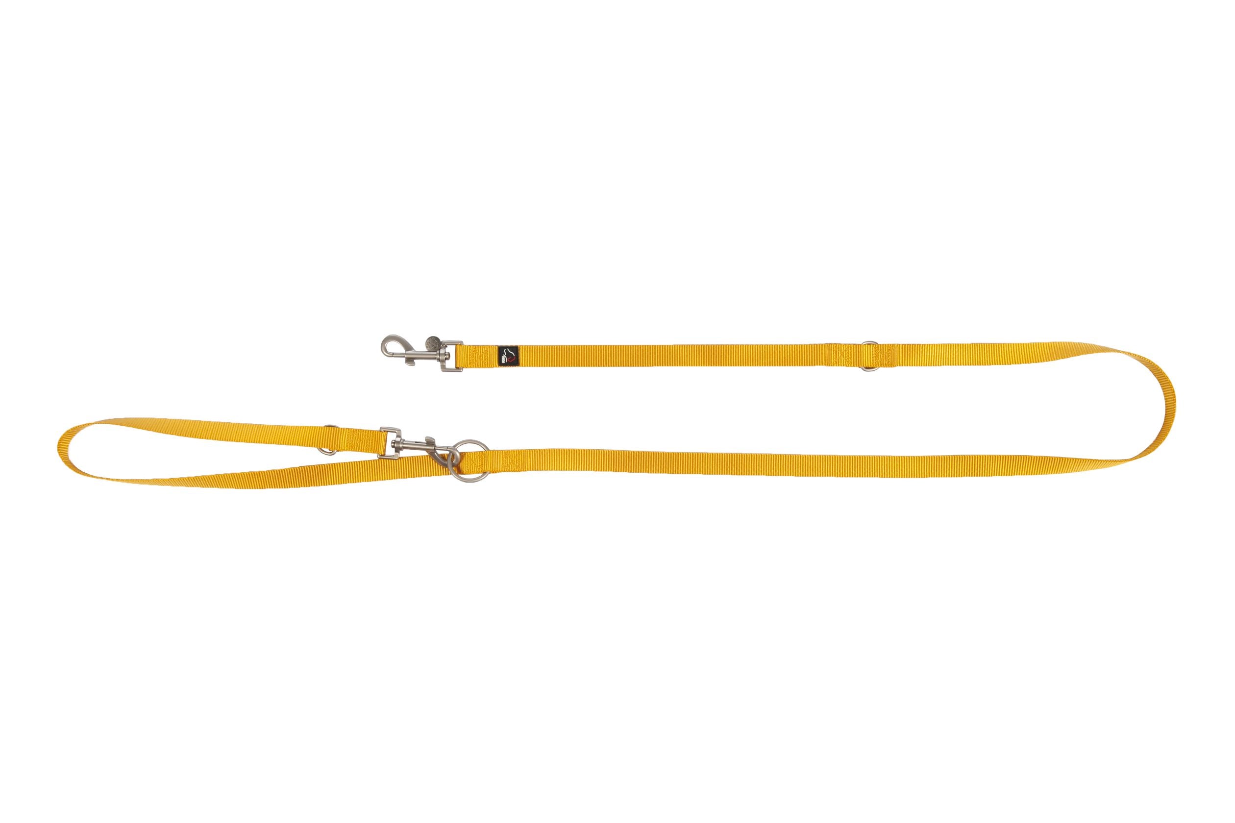 Laisse de dressage en nylon pour chien HKM Anam Cara jaune
