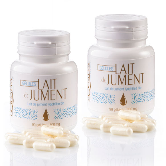 Lait de jument lyophilisé Equalya 100% français et bio en gélules (lot de 2)