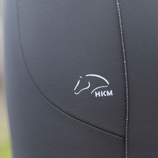 Legging d'équitation pour cavalières du 34 au 46 HKM Alice full grip vert olive