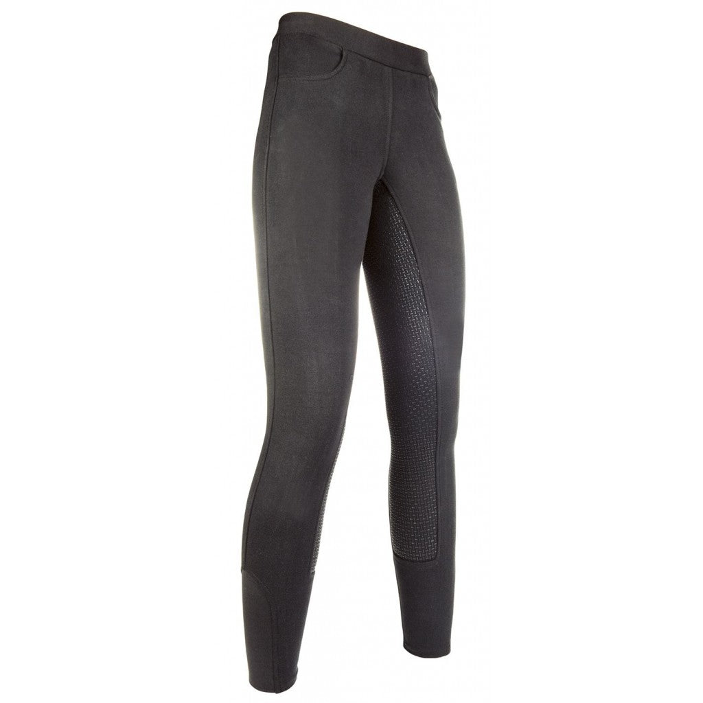 Legging d'équitation pour enfant HKM Yvi noirLegging d'équitation pour enfant HKM Yvi blancLegging équitation femme HKM Yvi full grip noir
