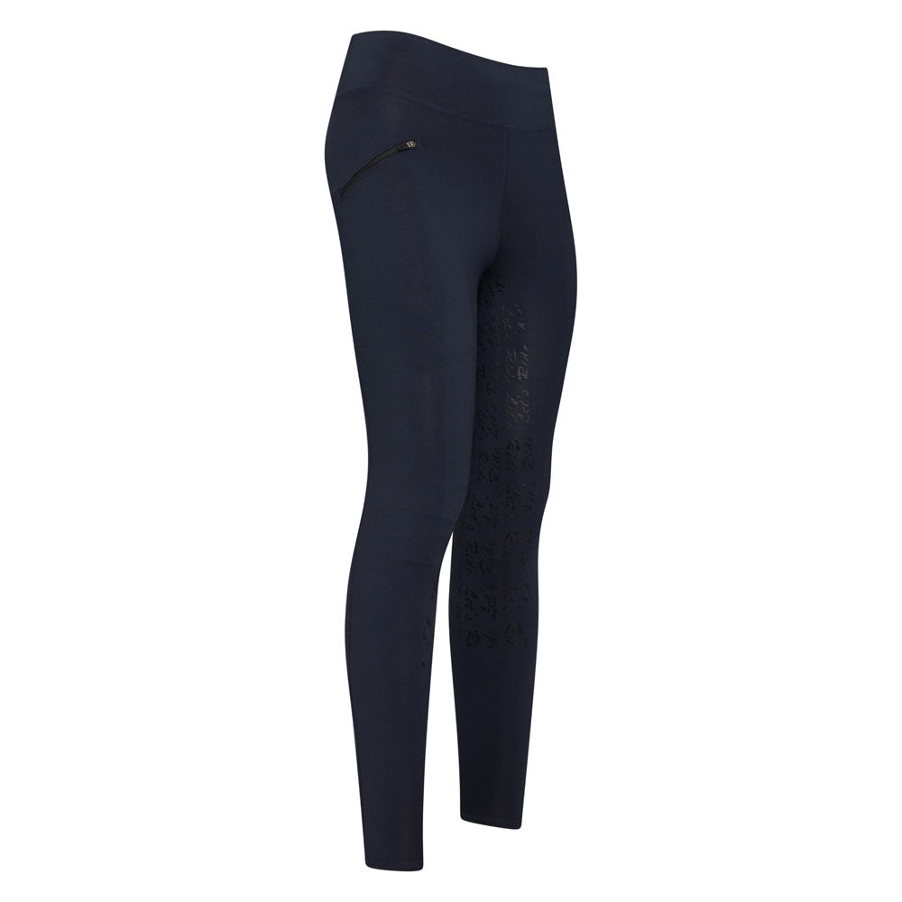Legging d'équitation pour femmes du 32 au 46 Easy Rider Dietse full grip marine