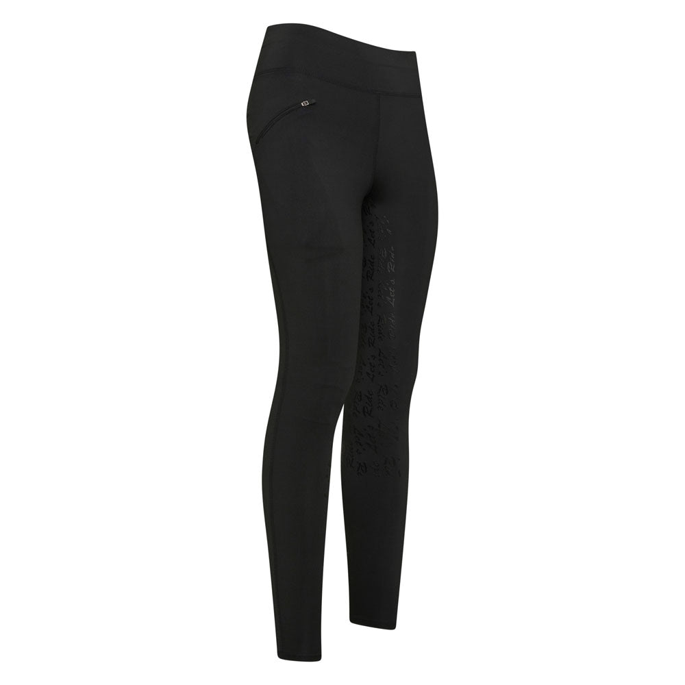 Legging d'équitation pour femmes du 32 au 46 Easy Rider Dietse full grip noir
