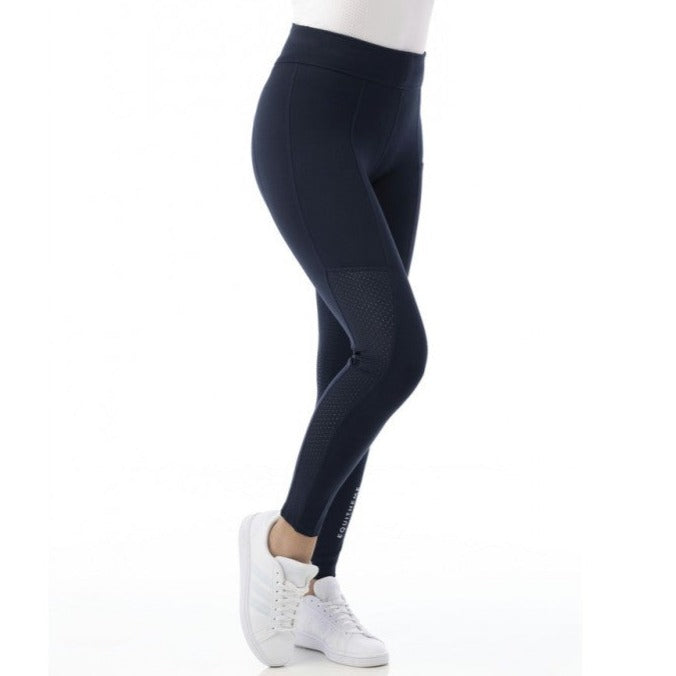 Legging d'équitation basanes grip pour cavalières du 34 au 44 Equithème Akela marine