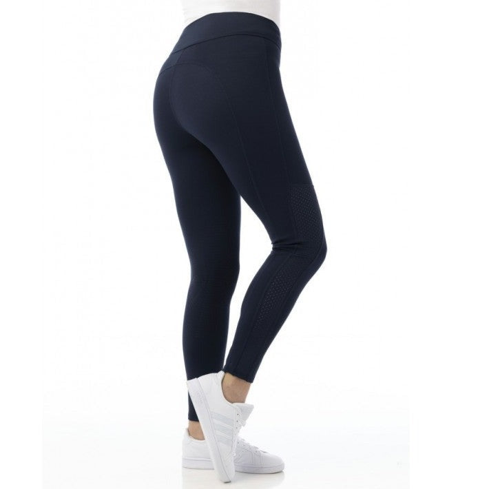 Legging d'équitation basanes grip pour cavalières du 34 au 44 Equithème Akela marine