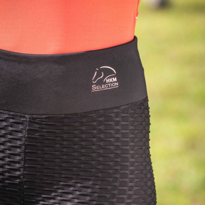 Legging d'équitation pour femmes du 32 au 46 HKM Edinburgh Shape noir