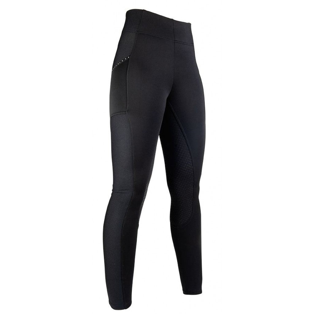 Legging d'équitation full grip pour cavalières du 32 au 46/48 HKM Mesh noir