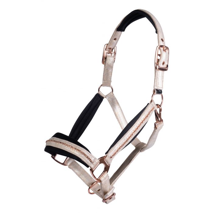 Licol pour poneys et chevaux HKM Rosegold Elegant