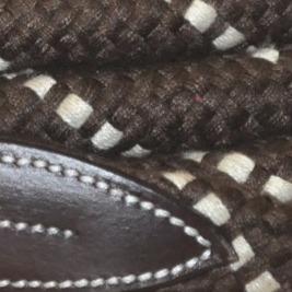 Licol pour poneys et chevaux Canter Corde cuir marron corde marron