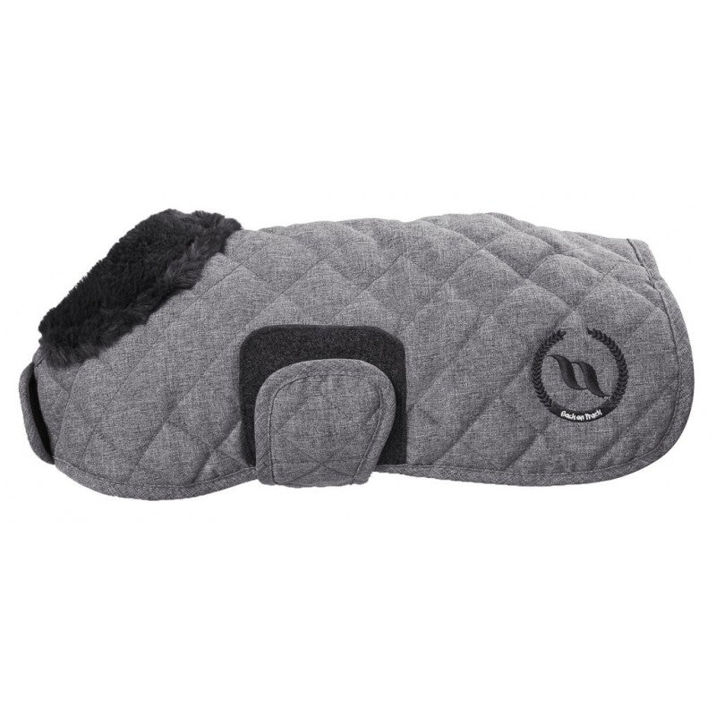 Manteau pour chien aux propriétés thermiques Back On Trach Haze beigegris