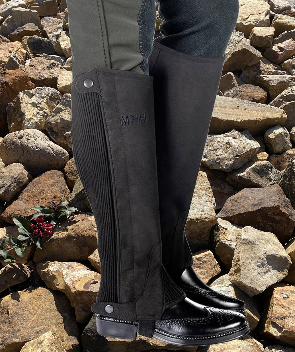 Mini-chaps d'équitation dès la taille enfant HKM Suède portées