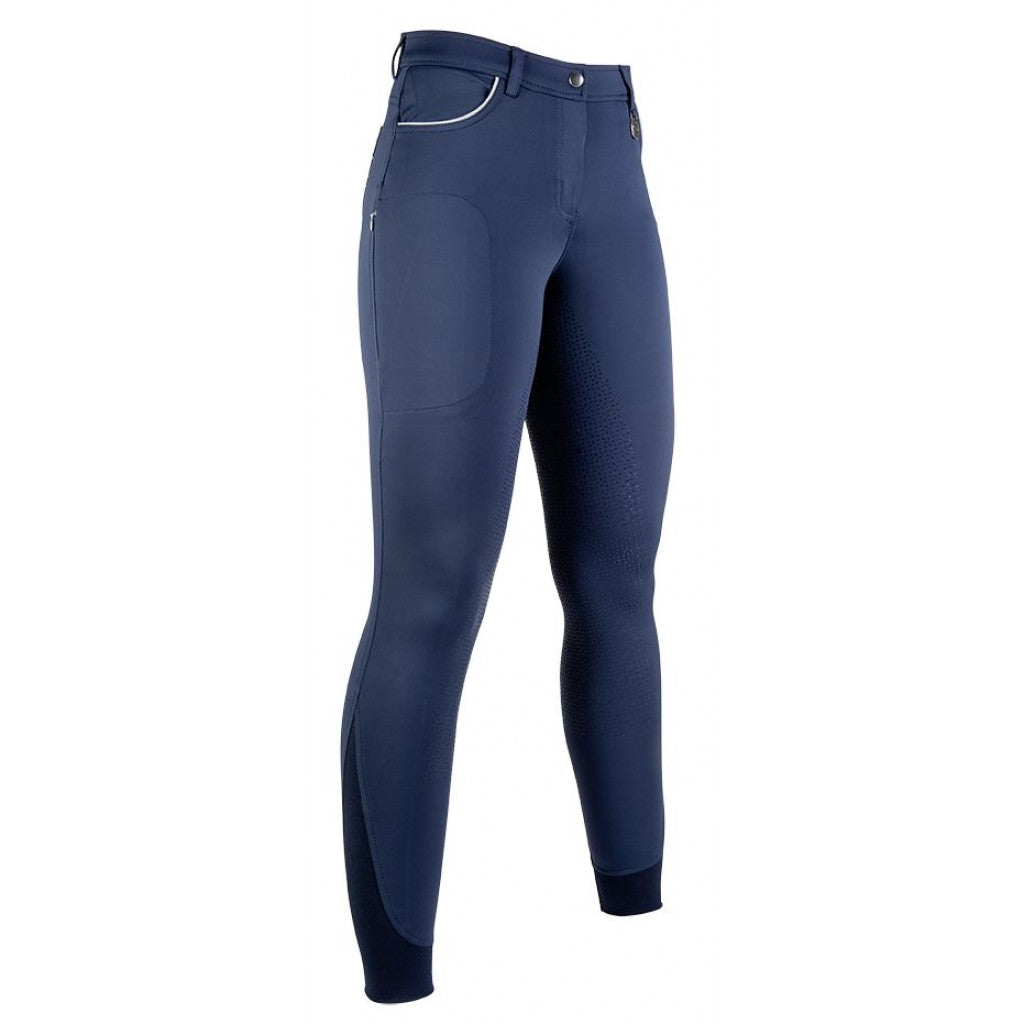 Pantalon d'équitation full grip pour cavalières HKM Equilibrio marine