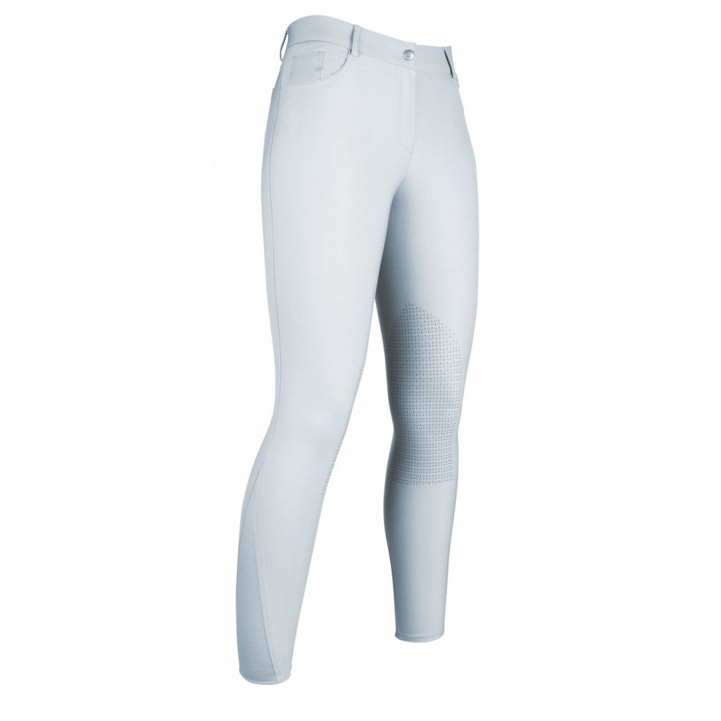Pantalon d'équitation pour cavalières du 34 au 48 HKM Sunshine basanes grip blanc
