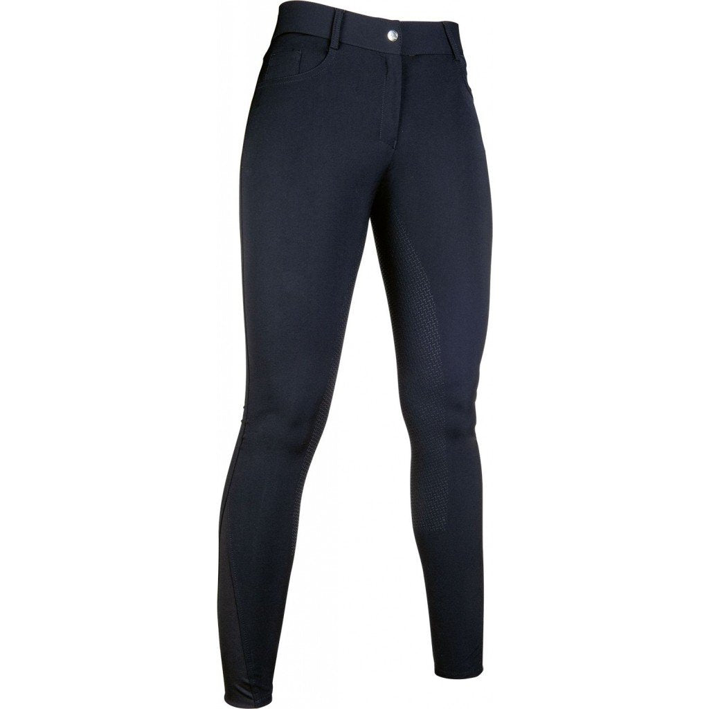 Pantalon équitation femme du 34 au 48 HKM Sunshine full grip noir