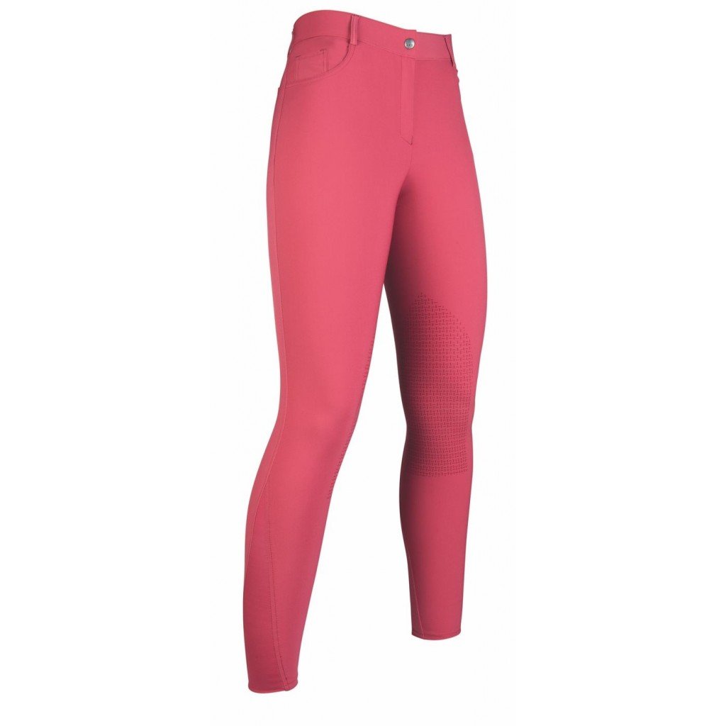 Pantalon d'équitation pour cavalières du 34 au 48 HKM Sunshine basanes grip rose