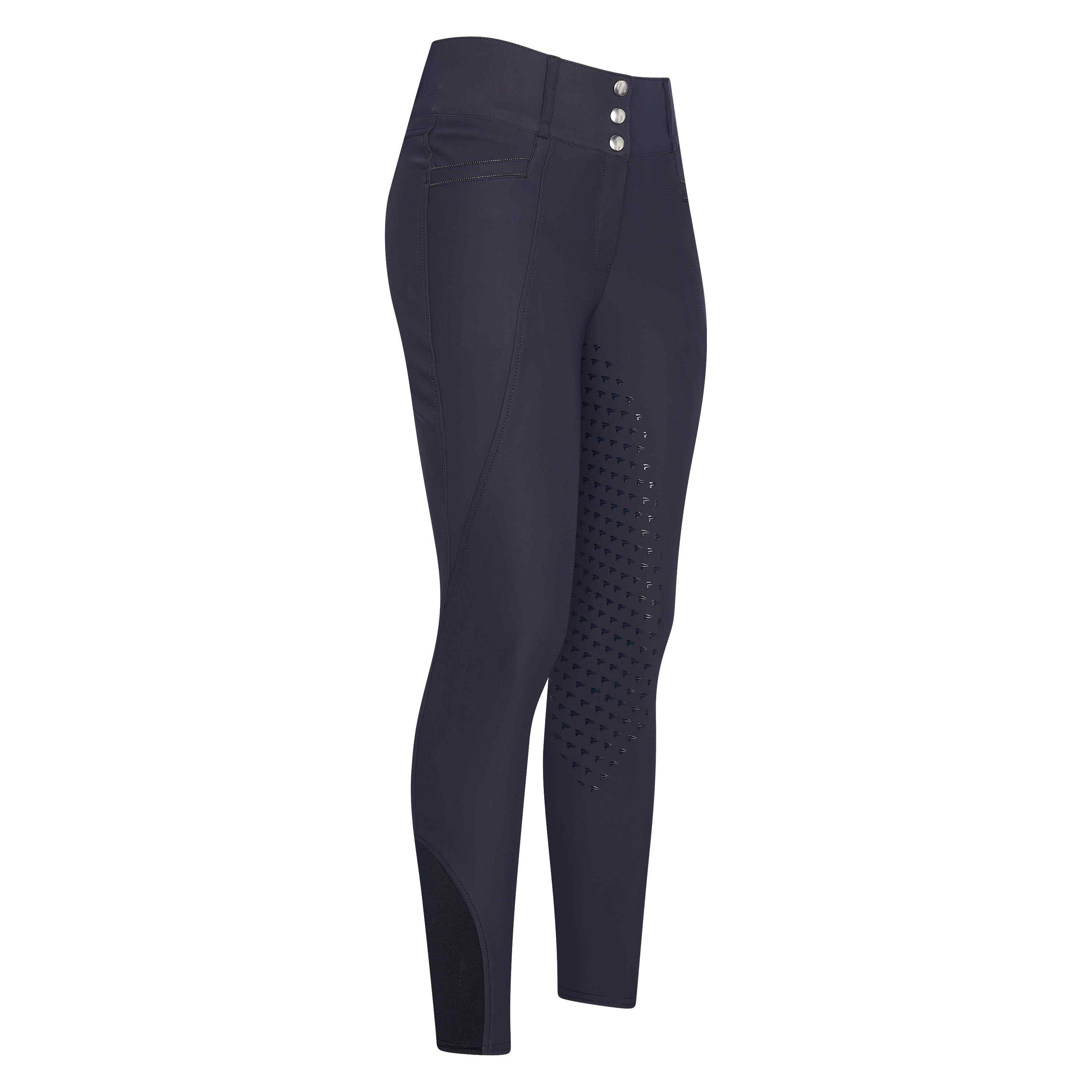 Pantalon d'équitation pour cavalières du 32 au 46 Easy Rider Amara full grip marine