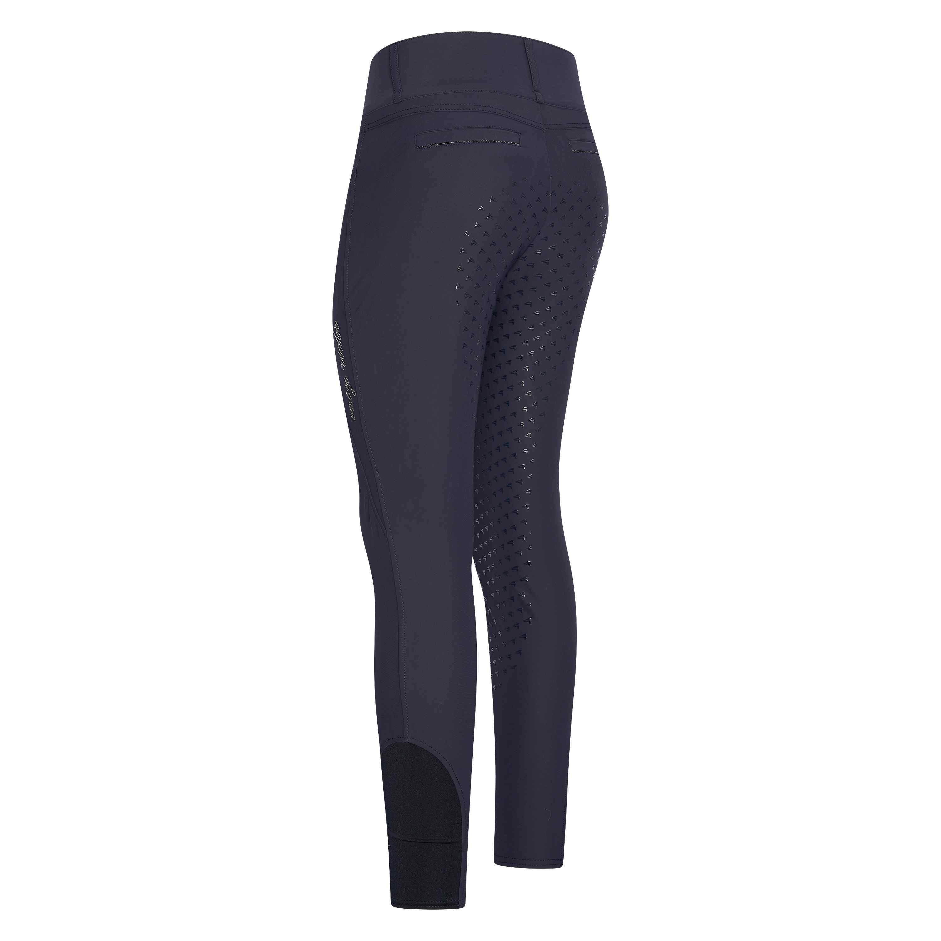 Pantalon d'équitation pour cavalières du 32 au 46 Easy Rider Amara full grip marine