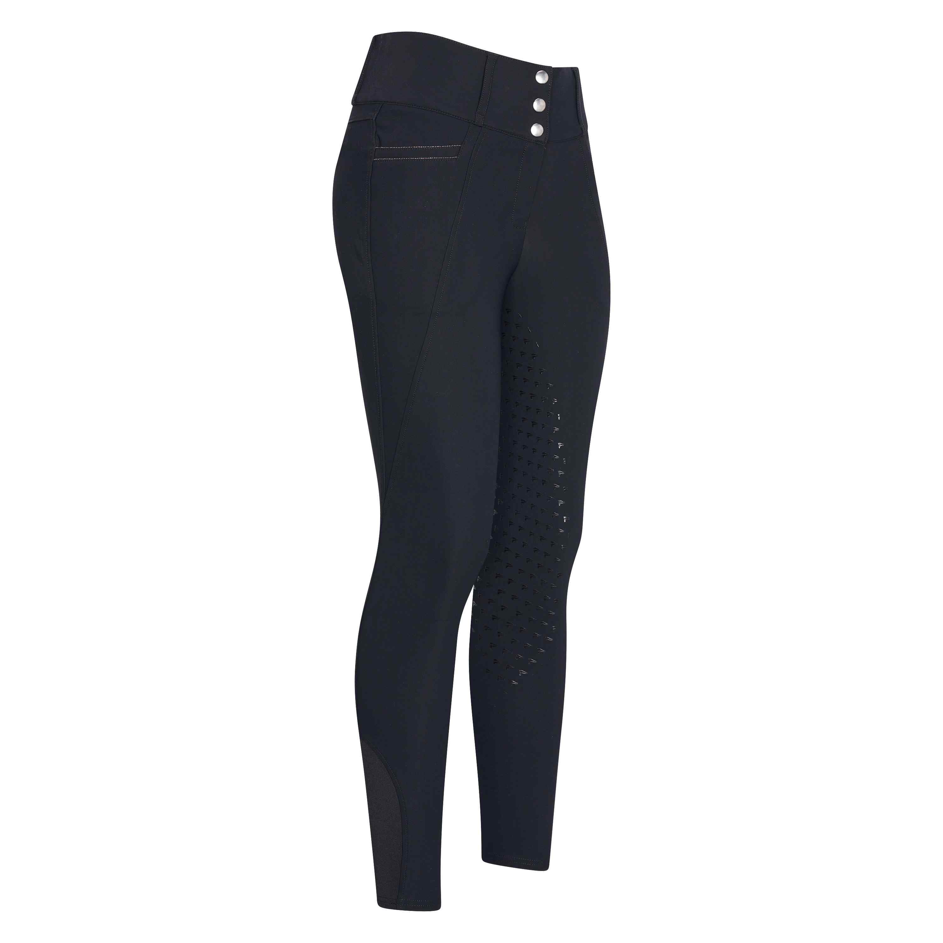 Pantalon d'équitation pour cavalières du 32 au 46 Easy Rider Amara full grip noir