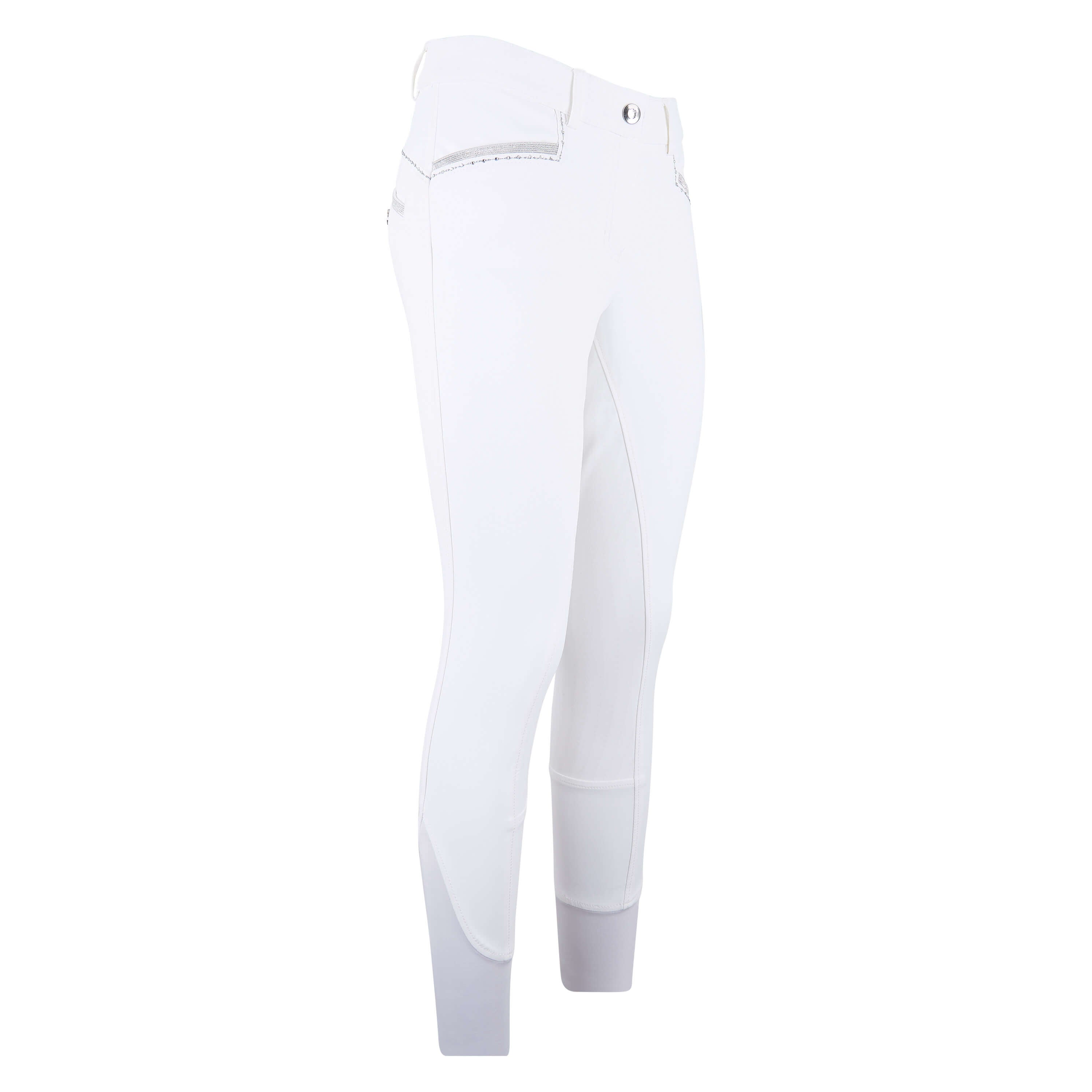 Pantalon d'équitation pour femmes du 32 au 46 Easy Rider Carice full grip blanc