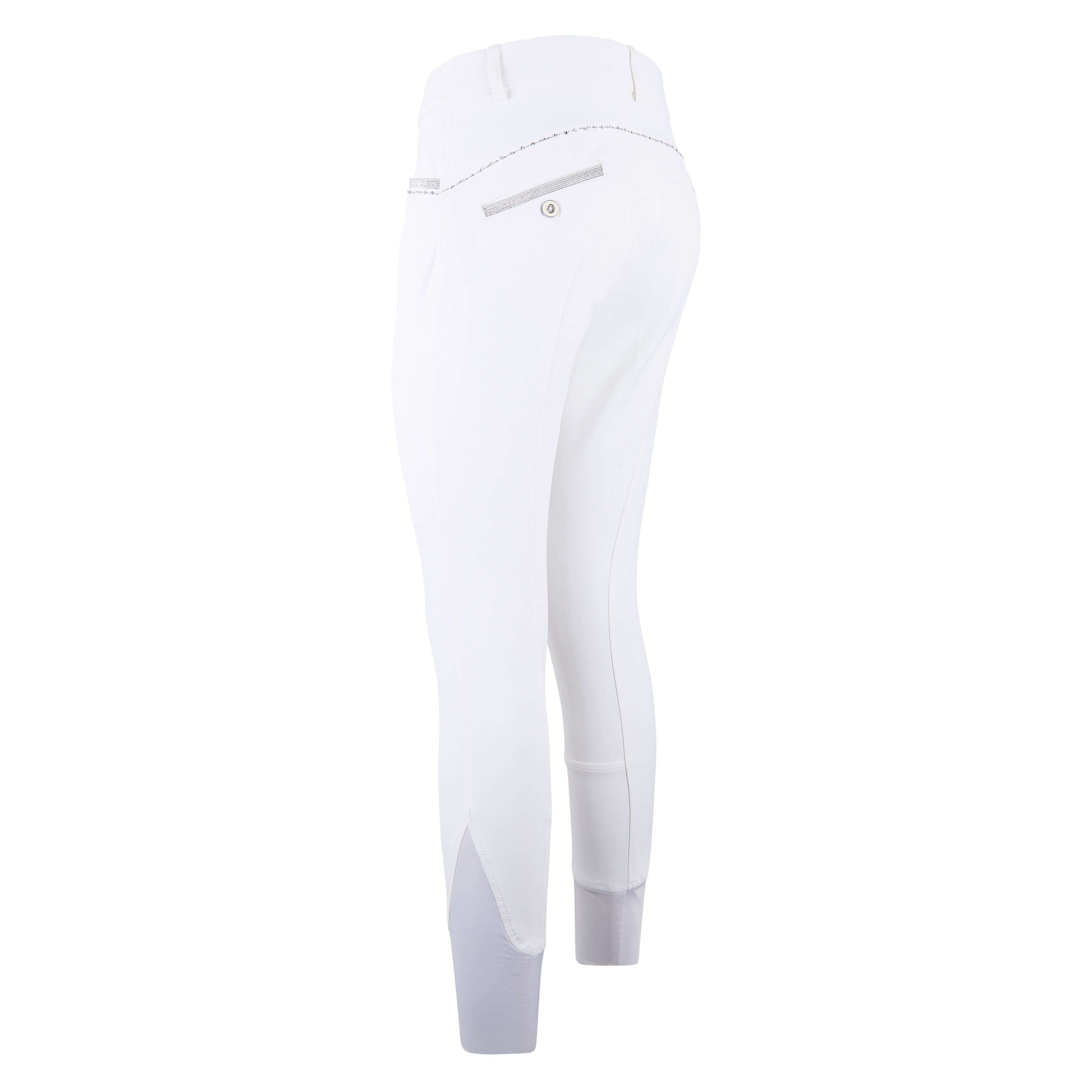 Pantalon d'équitation pour femmes du 32 au 46 Easy Rider Carice full grip blanc
