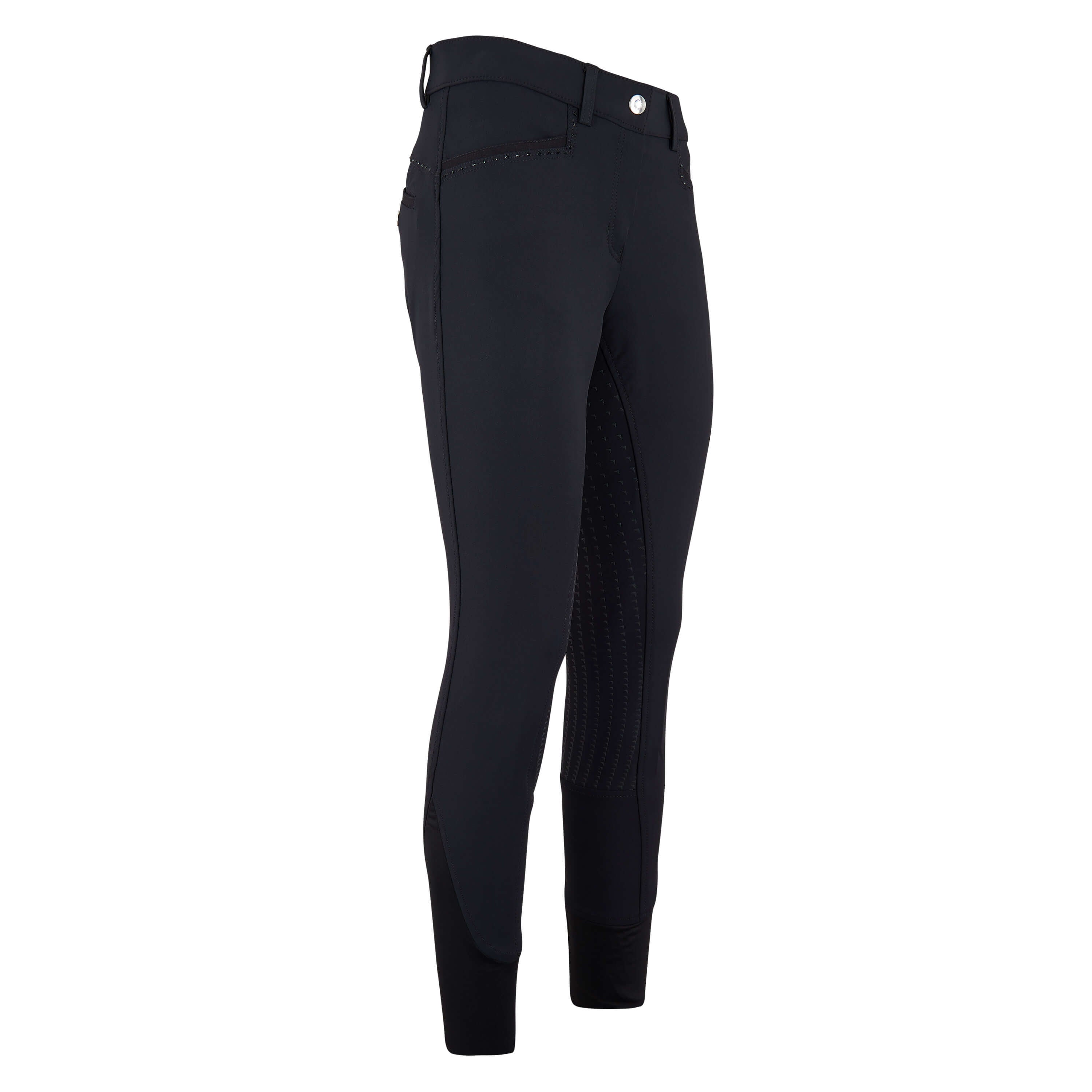 Pantalon d'équitation pour femmes du 32 au 46 Easy Rider Carice full grip noir