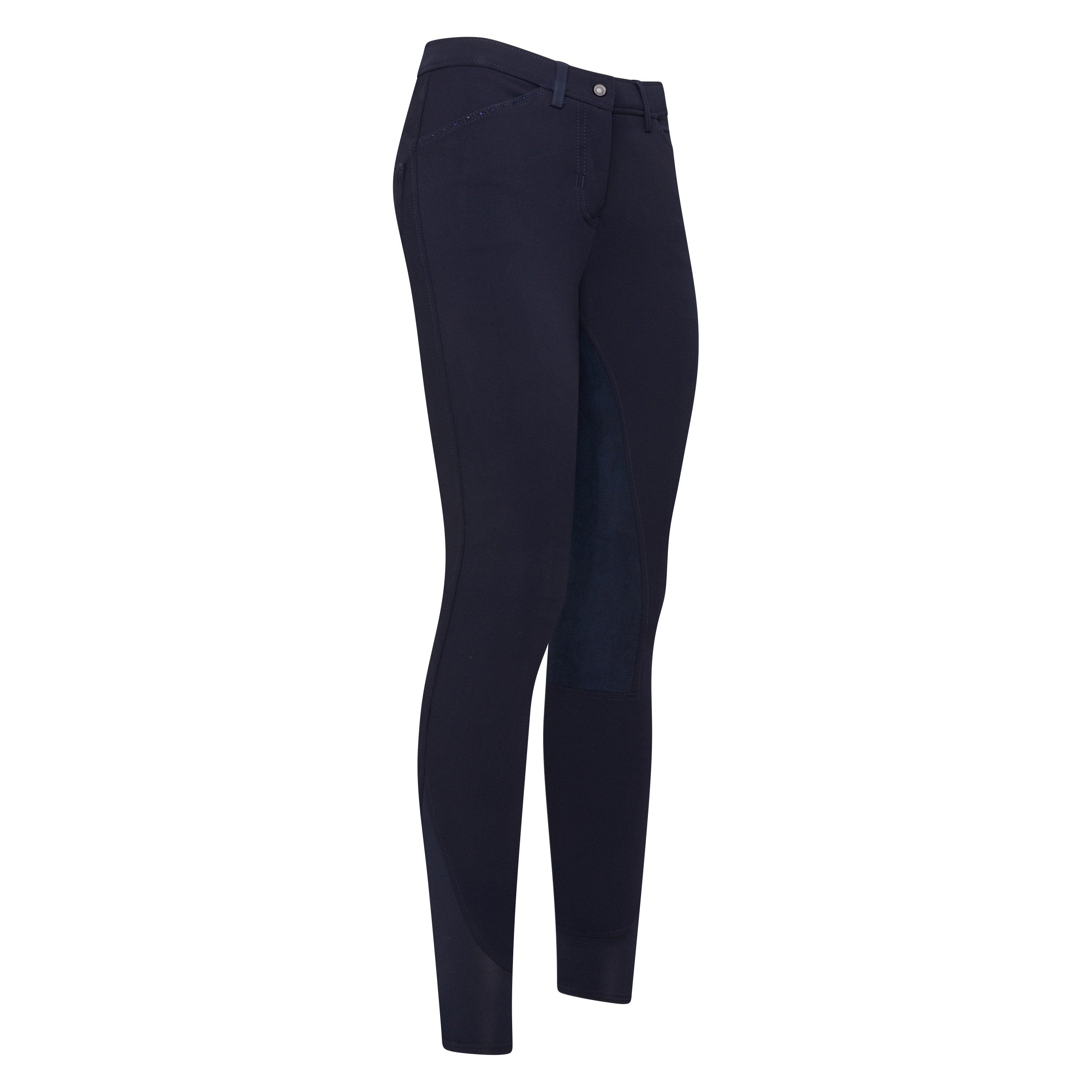 Pantalon d'équitation pour femmes du 32 au 46 Easy Rider Elodie Diamond fond peau marine