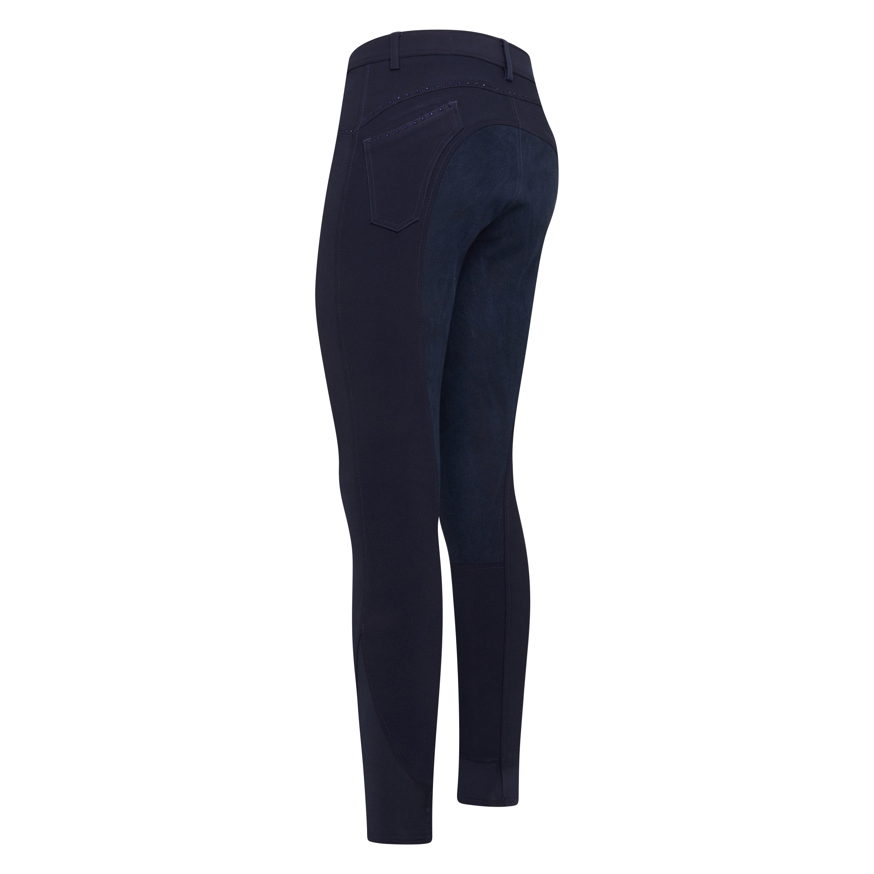 Pantalon d'équitation pour femmes du 32 au 46 Easy Rider Elodie Diamond fond peau marine