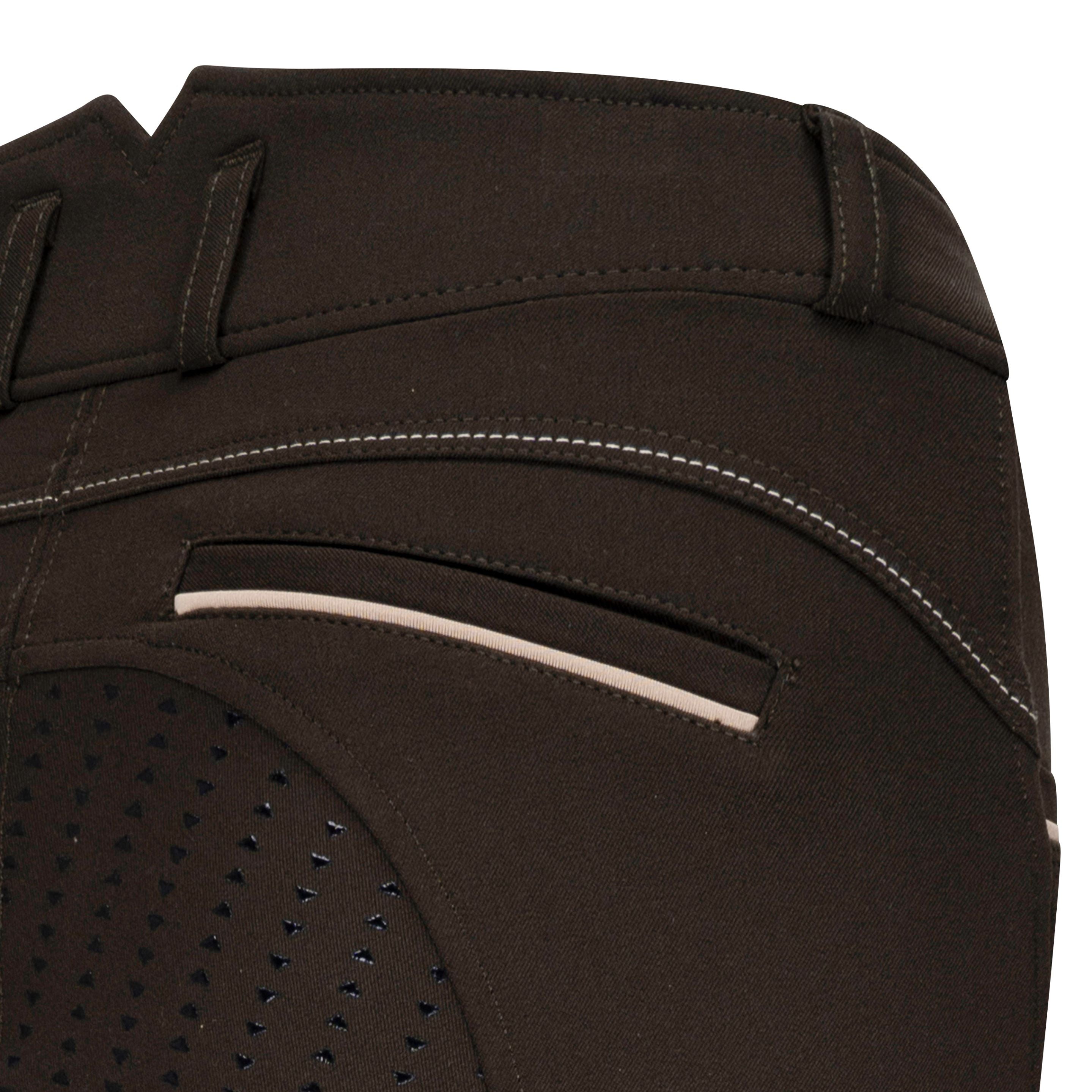 Pantalon d'équitation pour femmes du 32 au 46 Easy Rider Sera full grip olive noir