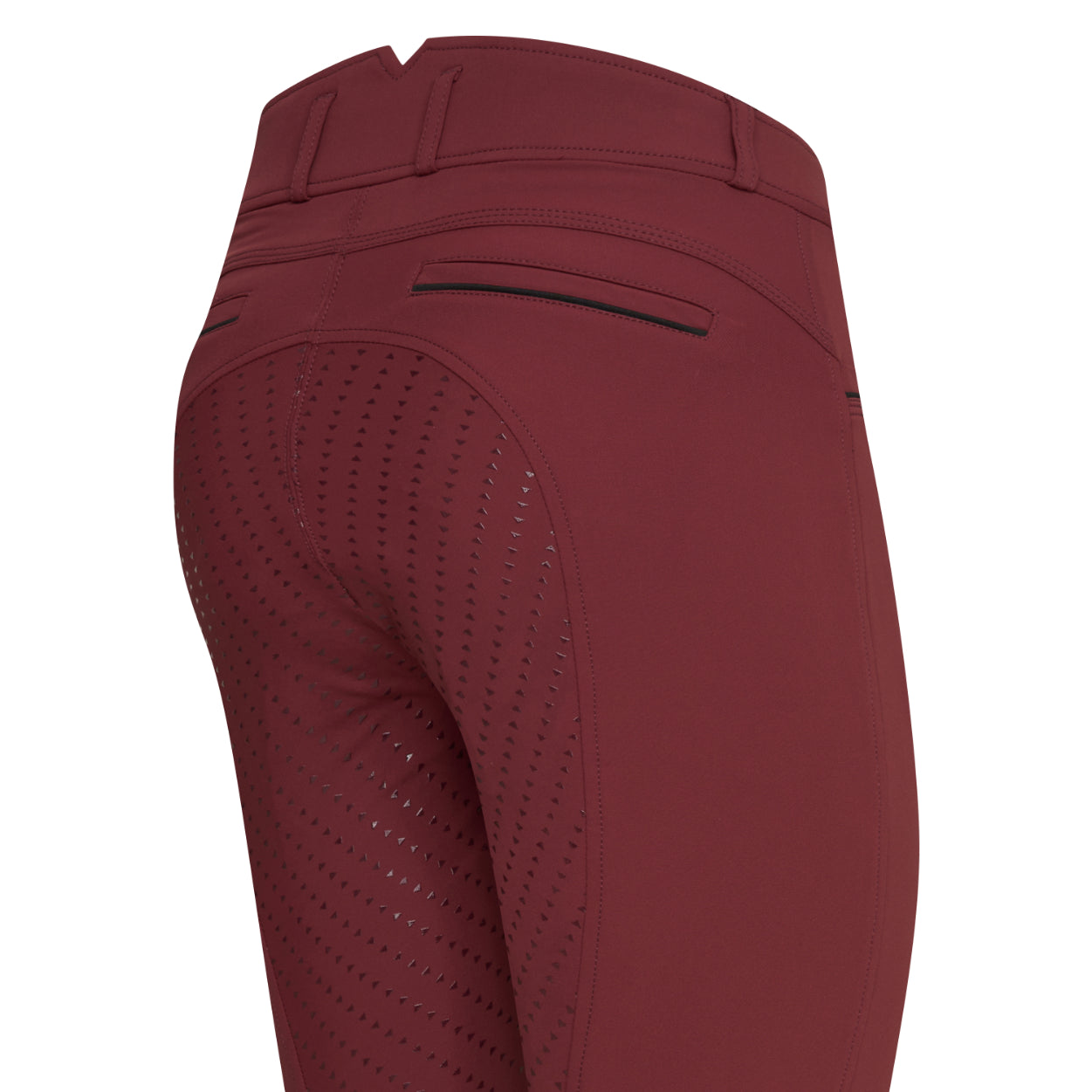 Pantalon d'équitation pour femmes du 32 au 46 Easy Rider Sera full grip rouge cerise
