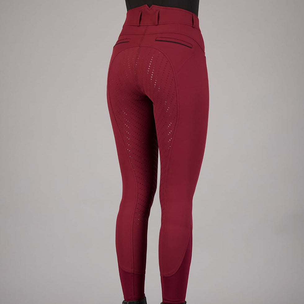 Pantalon d'équitation pour femmes du 32 au 46 Easy Rider Sera full grip rouge