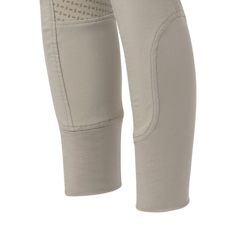 Pantalon d'équitation full grip pour cavalières Equi-Thème Micro beige détail basanes