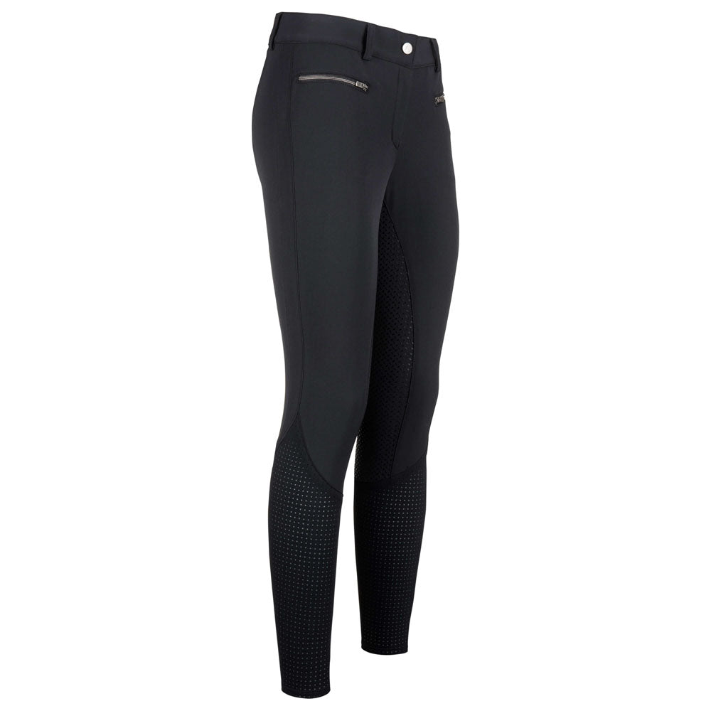 Pantalon d'équitation femme du 32 au 46 avec deux longueurs de jambe Euro-Star Airflow full grip noir