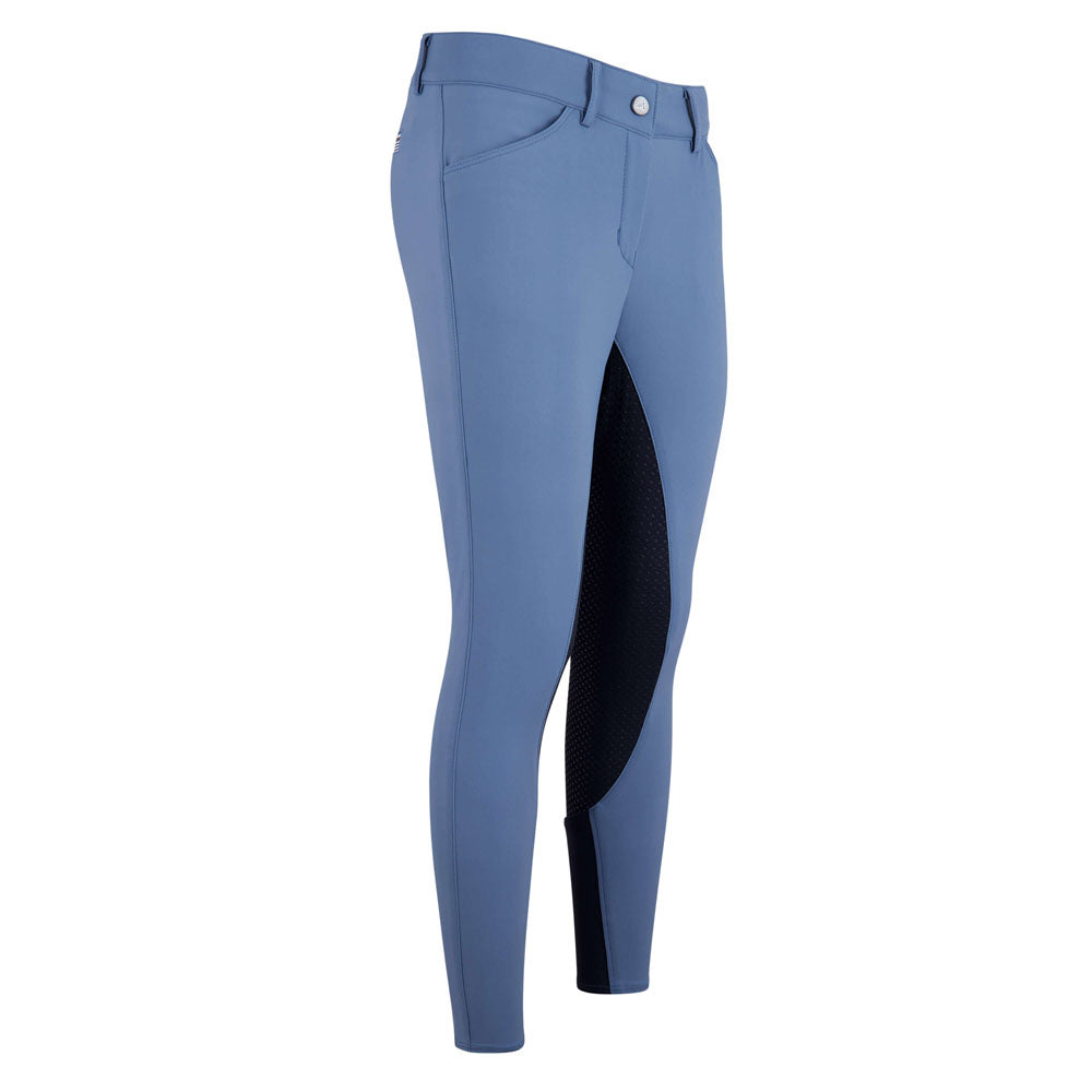 Pantalon d'équitation pour femmes du 32 au 46 proposant deux longueurs de jambe Euro-Star Arista full grip bleu