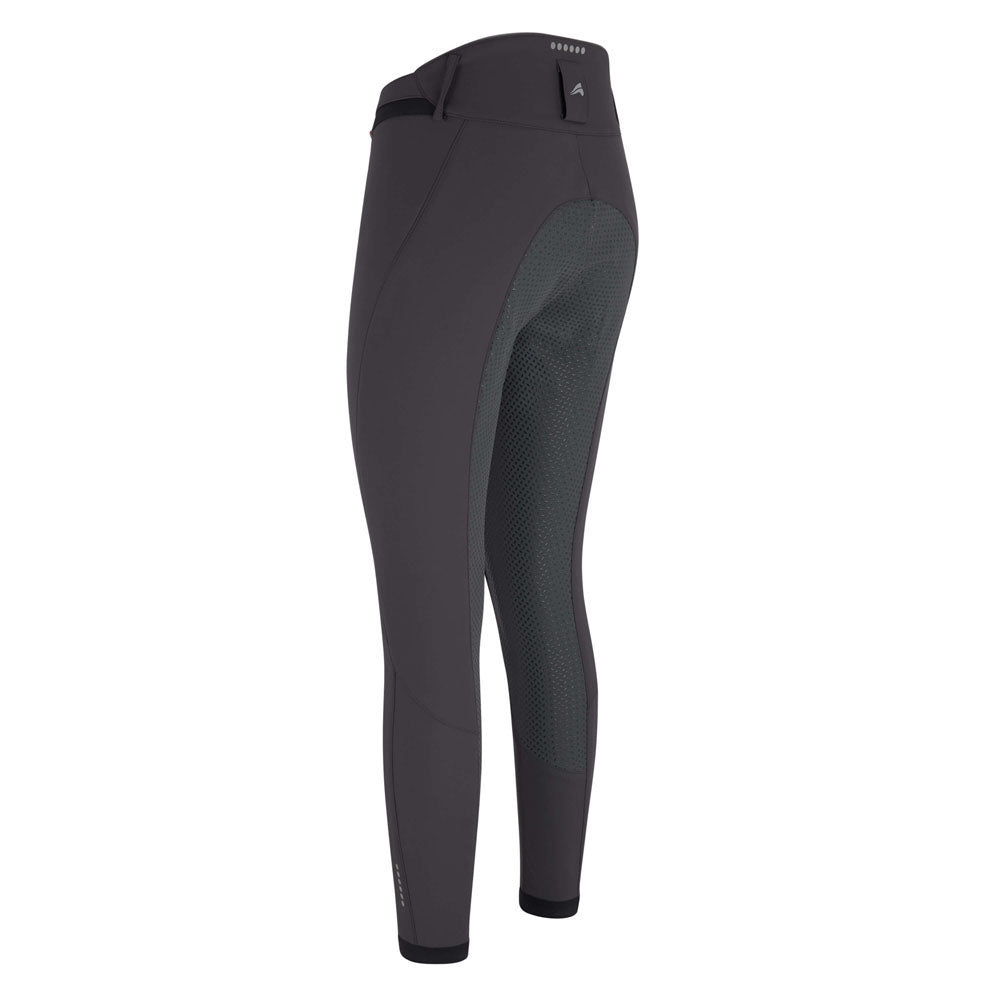 Pantalon d'équitation femme du 32 au 46 proposant deux longueurs de jambe Euro-Star Queen full grip gris