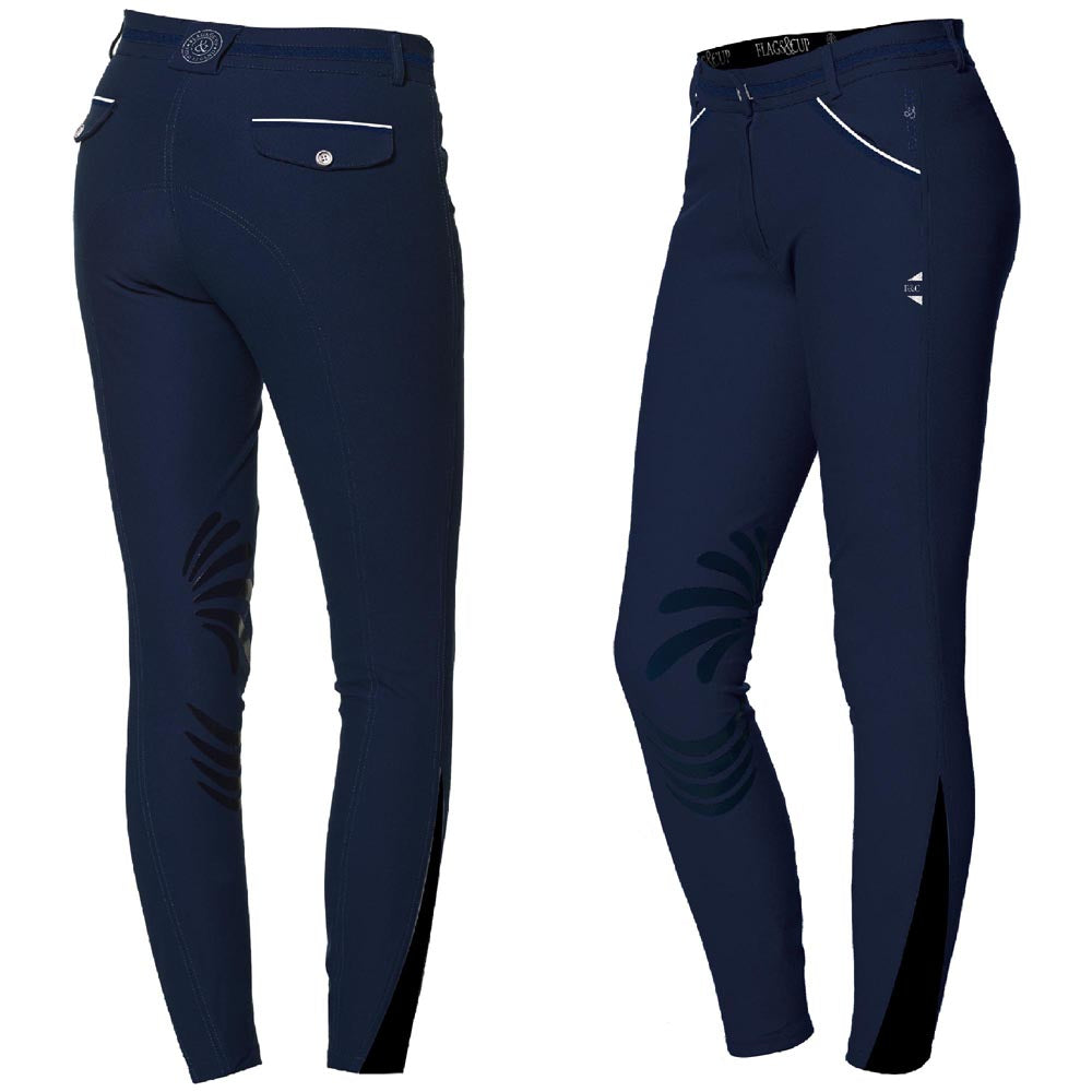 Pantalon d'équitation femme Flags&Cup Arola marine