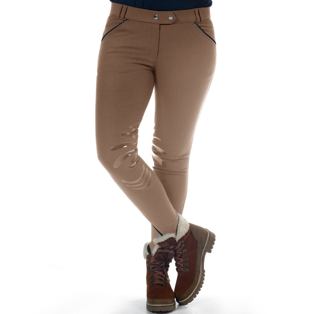 Pantalon d'équitation pour cavalières du 34 au 44 Flags and Cup Orillia moka